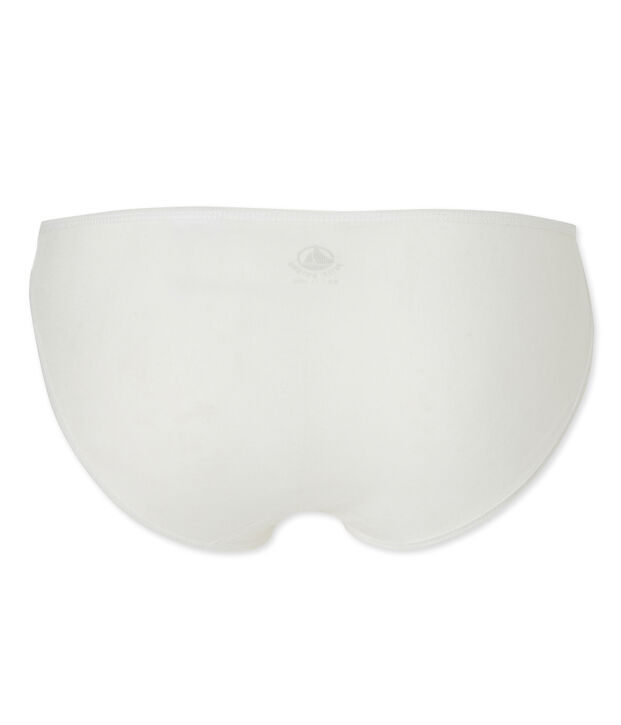 Culotte femme en coton l&eacute;ger blanc