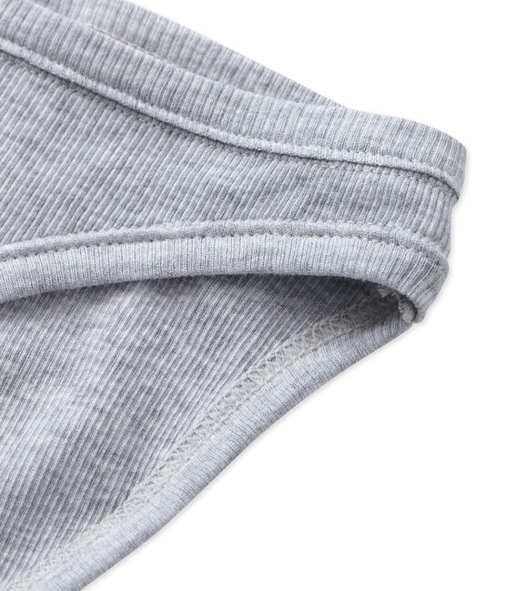 Culotte femme en coton gris FUMEE CHINE