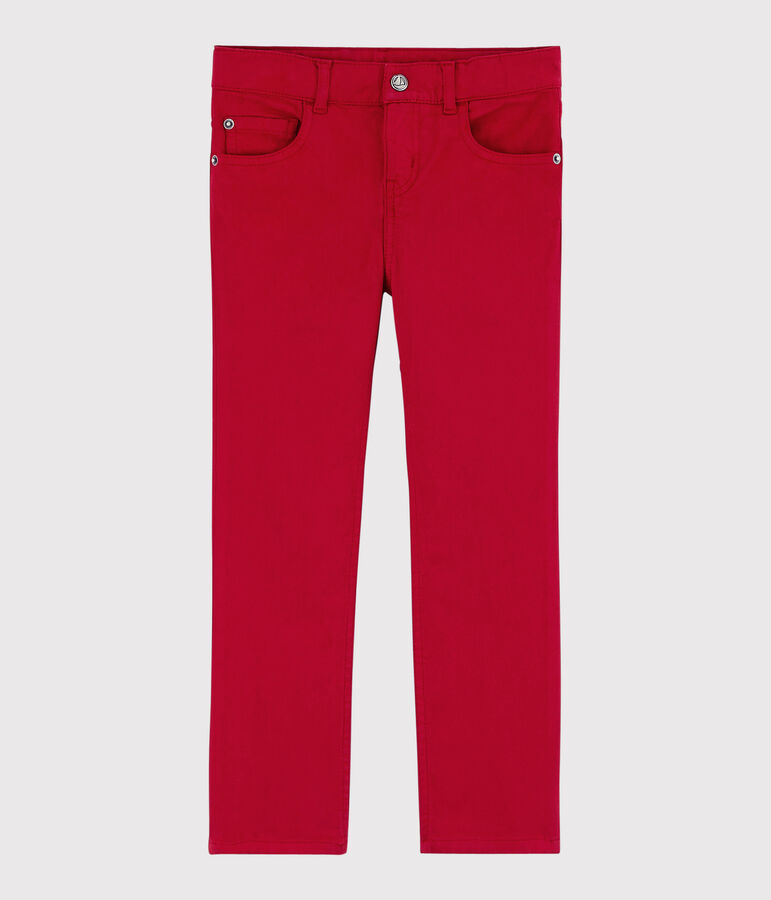 Pantalon enfant gar&ccedil;on rouge