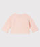 Cardigan bébé en tricot 100% coton rose FLEUR