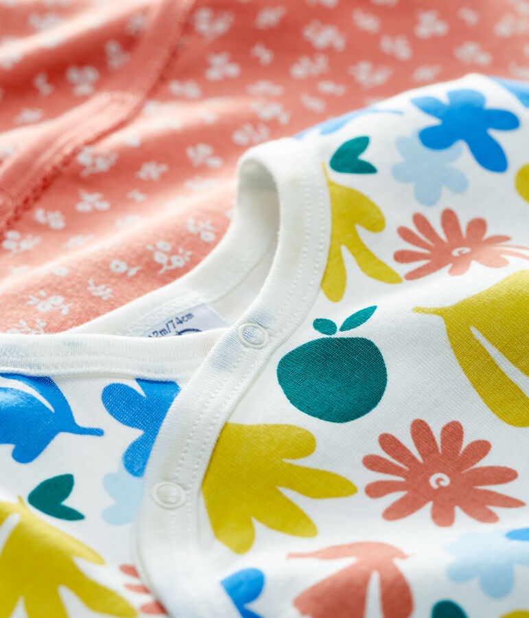 Lot de 2 dors-bien fleuris b&eacute;b&eacute; en coton variante 1