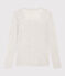 Tee shirt seconde peau en coton léger Femme gris BELUGA CHINE