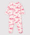 Dors-bien toile de Jouy Paris bébé fille en tubique rose FLEUR/rose GROSEILLER