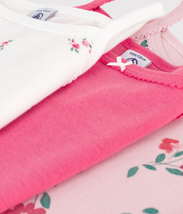 Lot de chemises &agrave; bretelles en coton imprim&eacute; fleurs multicouleur