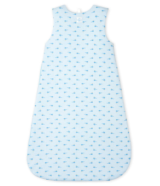 Gigoteuse bébé en côte bleu FRAICHEUR/blanc MULTICO