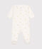Pyjama bébé en coton blanc MARSHMALLOW/blanc MULTICO