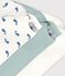 Lot de bodies manches longues en coton imprim&eacute; baleine b&eacute;b&eacute; multicouleur
