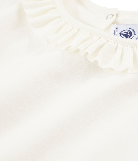 Tee-shirt à manches courtes enfant fille blanc MARSHMALLOW