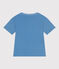 Teeshirt enfant en coton manches courtes imprimé bleu ALASKA