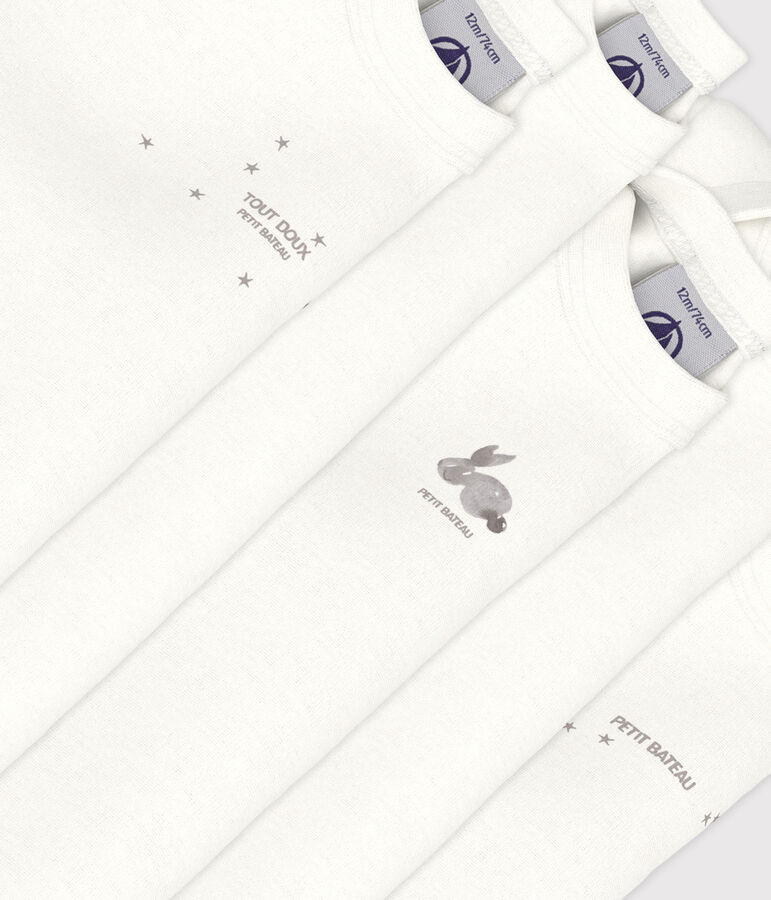 Lot de 5 bodies manches longues lapins en coton variante 1