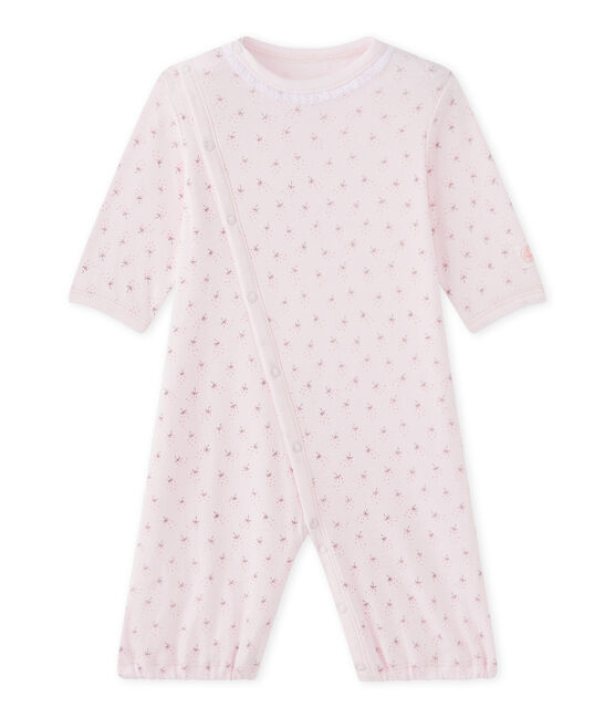 Combisac bébé fille 2 en 1 rose VIENNE/blanc MULTICO