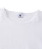 Tee-shirt manches courtes uni femme blanc ECUME