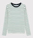 T-shirt col rond iconique en coton Femme