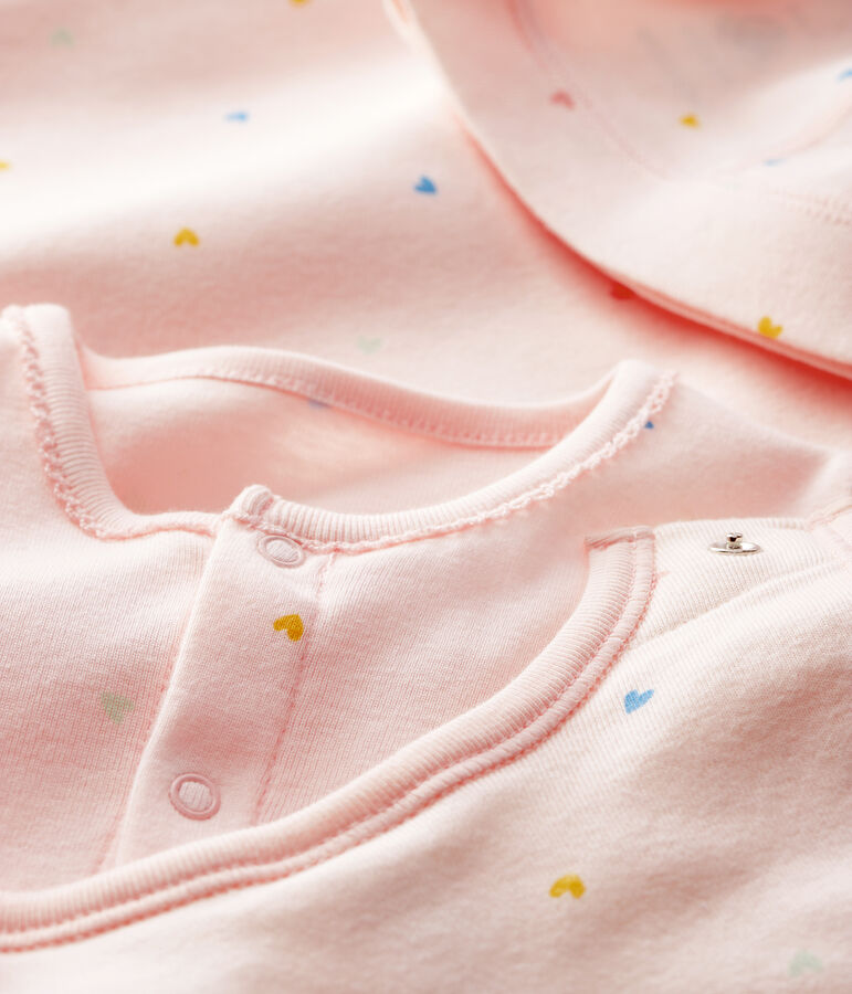 Coffret cadeau naissance b&eacute;b&eacute; fille en c&ocirc;te multicouleur