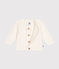 Cardigan en coton bébé blanc MARSHMALLOW