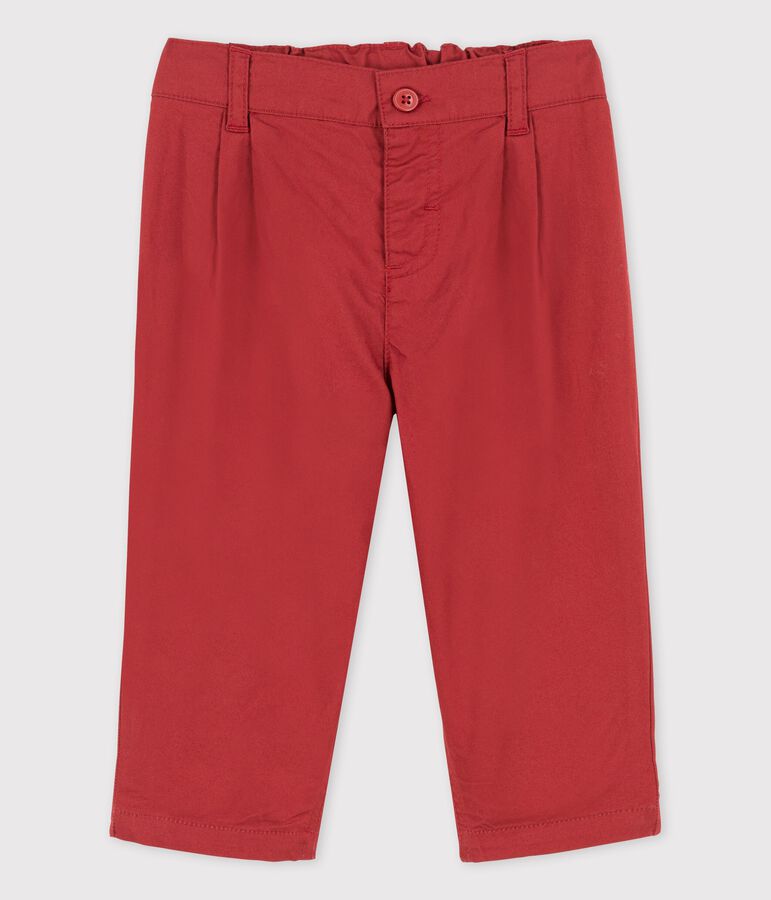 Pantalon en serge craquante b&eacute;b&eacute; marron OMBRIE