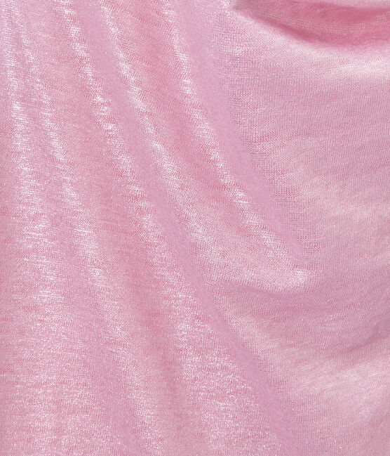 Top femme en lin irisé rose BABYLONE/gris ARGENT