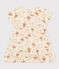 Robe manches courtes en gaze de coton enfant fille blanc AVALANCHE/ MULTICO