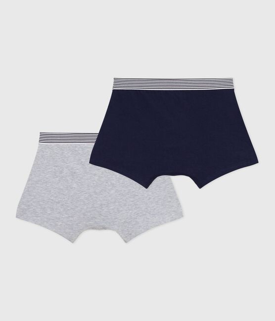 Lot de boxers enfant en coton et elasthanne uni variante 1