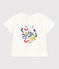 Tee-shirt manches courtes en jersey léger bébé blanc MARSHMALLOW