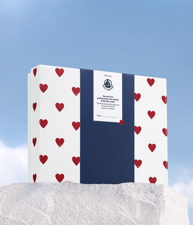 COFFRET CADEAU NAISSANCE PARFUM & DOUDOU blanc/blanc