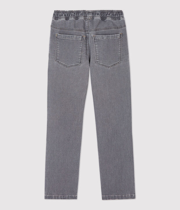 Pantalon regular en denim enfant gar&ccedil;on gris