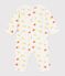 Pyjama bébé en coton sans pieds imprimé fruits blanc MARSHMALLOW/blanc MULTICO