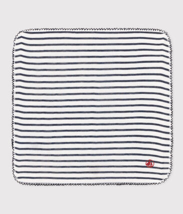 MOUCHOIR MARINIERE BÉBÉ EN GAZE DE COTON