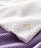 Ensemble deux pièces bébé fille violet REAL/blanc MARSHMALLOW