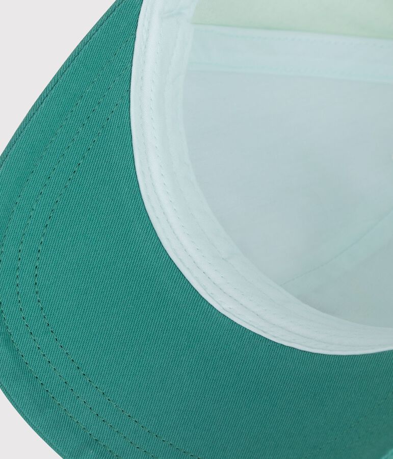 Casquette enfant en coton bleu/multicouleur