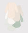 Lot de 5 bodies manches longues  en coton bébé variante 1
