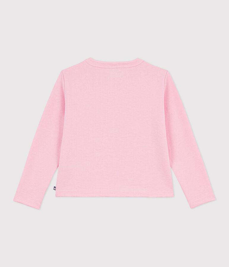 Cardigan enfant en coton uni rose MARQUISE