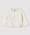 Cardigan bébé fille en tubique beige MONTELIMAR CHINE