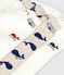 Lot de 3 bodies manches longues baleines bébé en coton variante 1