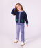 Pantalon enfant en velours violet