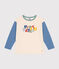 Tee-shirt manches longues en jersey fin enfant garçon blanc AVALANCHE/ MULTICO