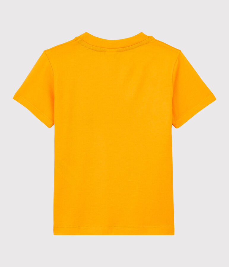 Tee-shirt manches courtes en jersey enfant gar&ccedil;on jaune TEHONI
