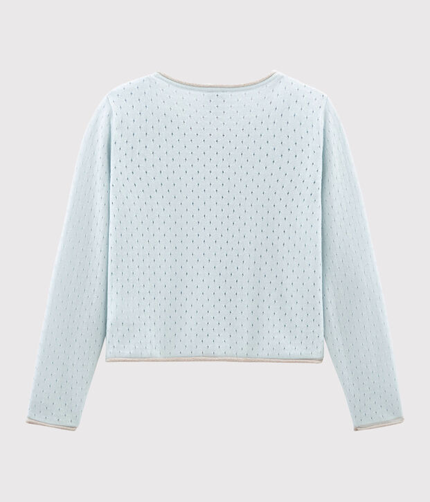 Cardigan enfant fille bleu
