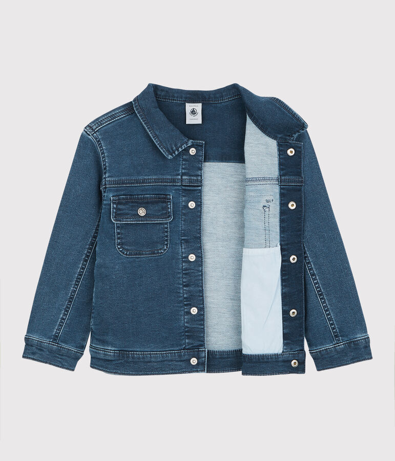 Veste en denim bio enfant fille / gar&ccedil;on bleu