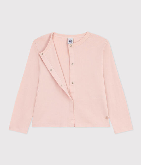Cardigan en coton enfant fille rose SALINE
