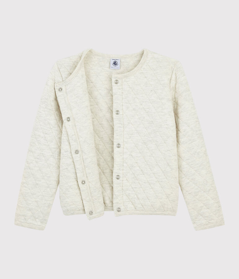 Cardigan en tubique enfant Fille beige MONTELIMAR CHINE
