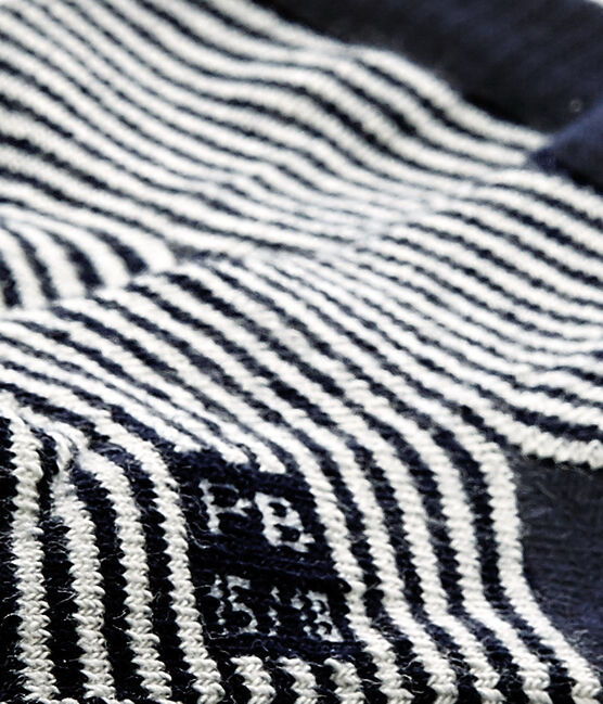 Chaussettes milleraies bébé mixte bleu SMOKING/beige COQUILLE