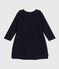 Robe manches longues en tricot bébé bleu SMOKING