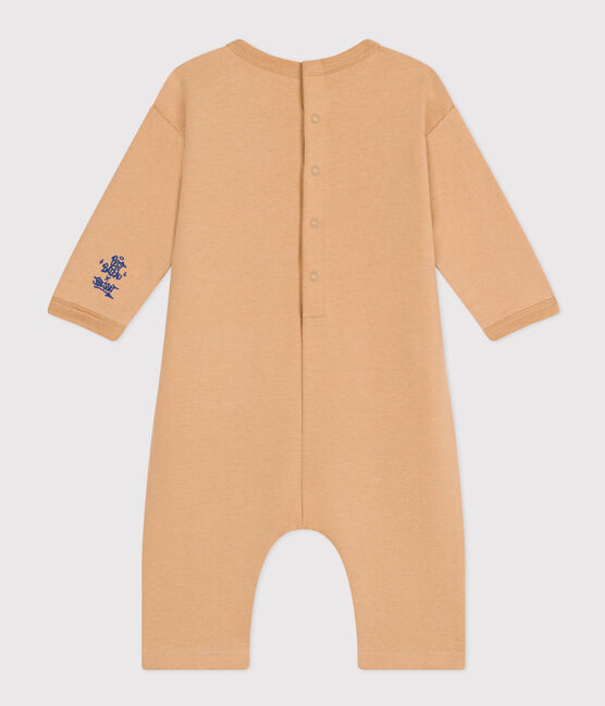 Combinaison longue en molleton bébé beige TOURONE