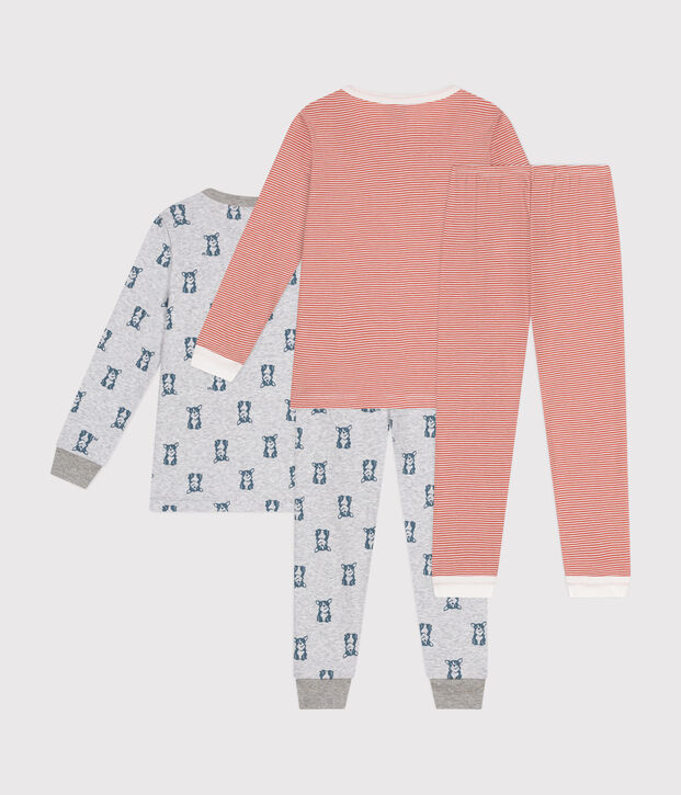 Lot de 2 pyjamas en coton enfant multicouleur