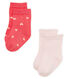 Lot de 2 paires de chaussettes bébé fille
