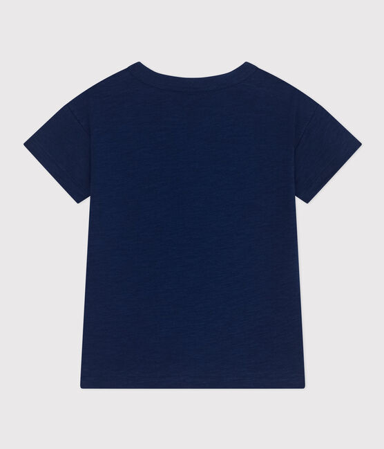 Tee-shirt en jersey flammé enfant garçon bleu MEDIEVAL