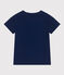 Tee-shirt en jersey flammé enfant garçon bleu MEDIEVAL