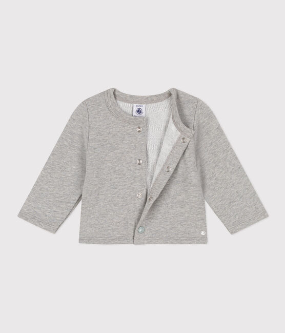 Cardigan en molleton bébé gris CHATON CHINE