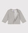 Cardigan en molleton bébé gris CHATON CHINE